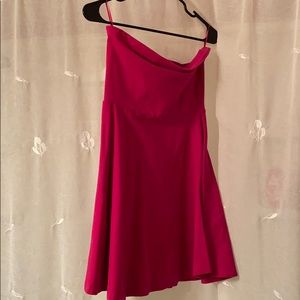 Strapless, cotton cocktail dress